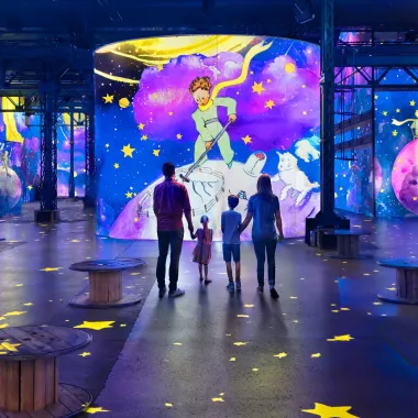Le Petit Prince immersive show at Atelier des Lumières