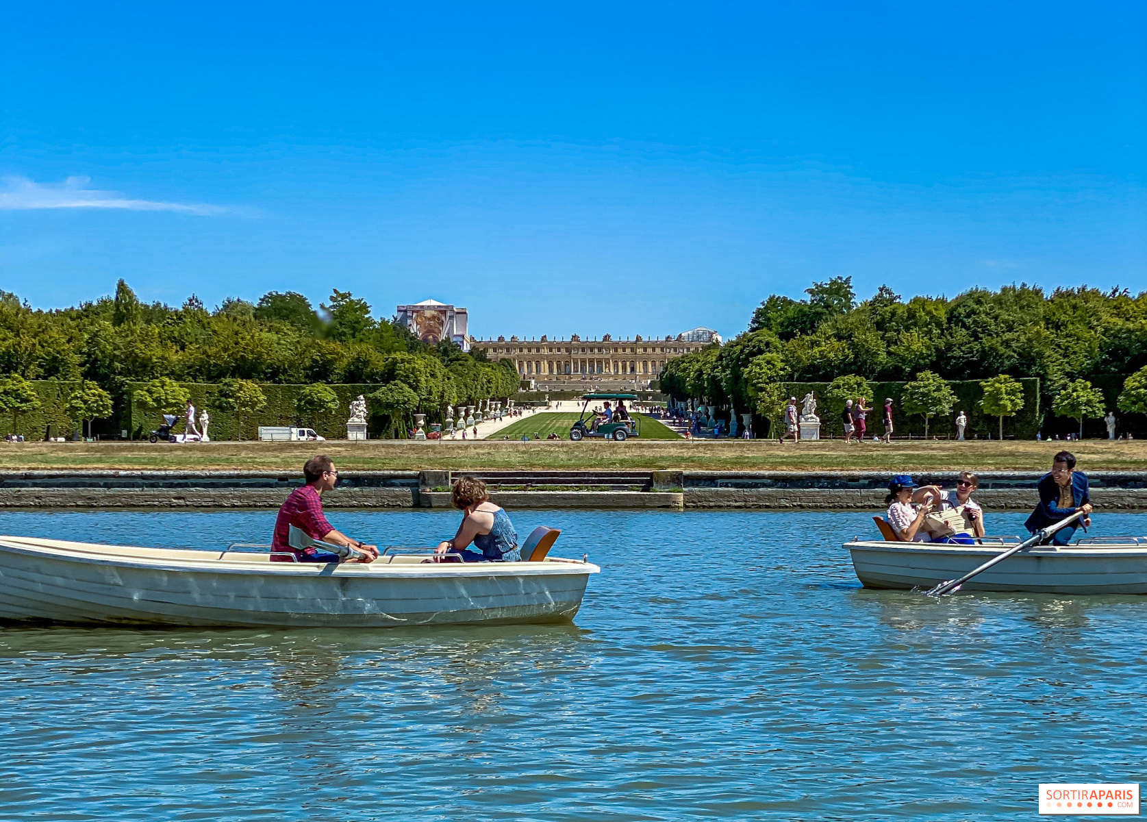 Boats on the Grand Canal at Versailles